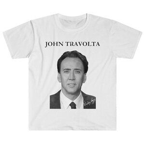 New Nicolas Cage Shirt as John Travolta Nick Cage Face Off Tee